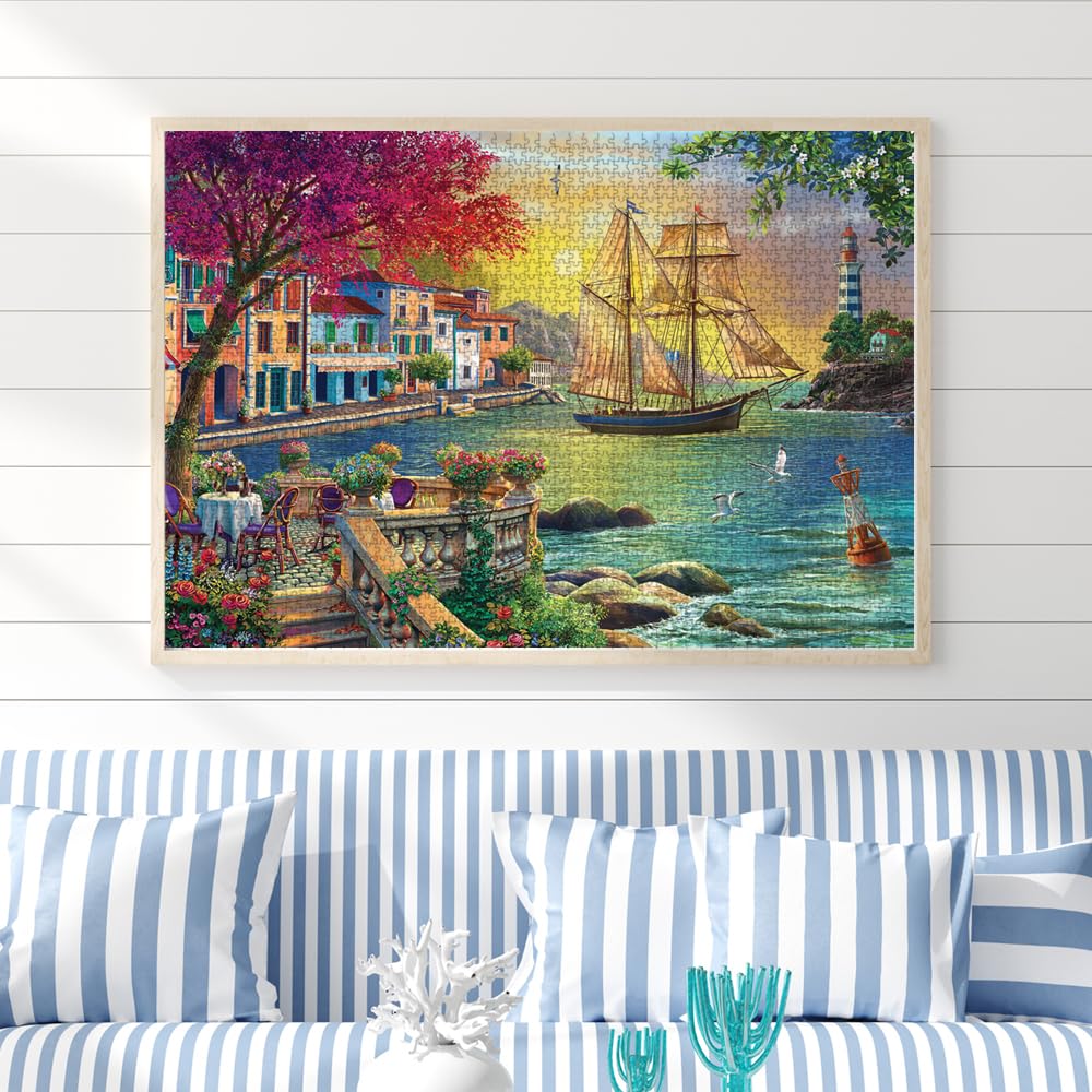 Anatolian Puzzle - Beautiful Sunset in The Town, 2000 Piece Jigsaw Puzzle, #3955