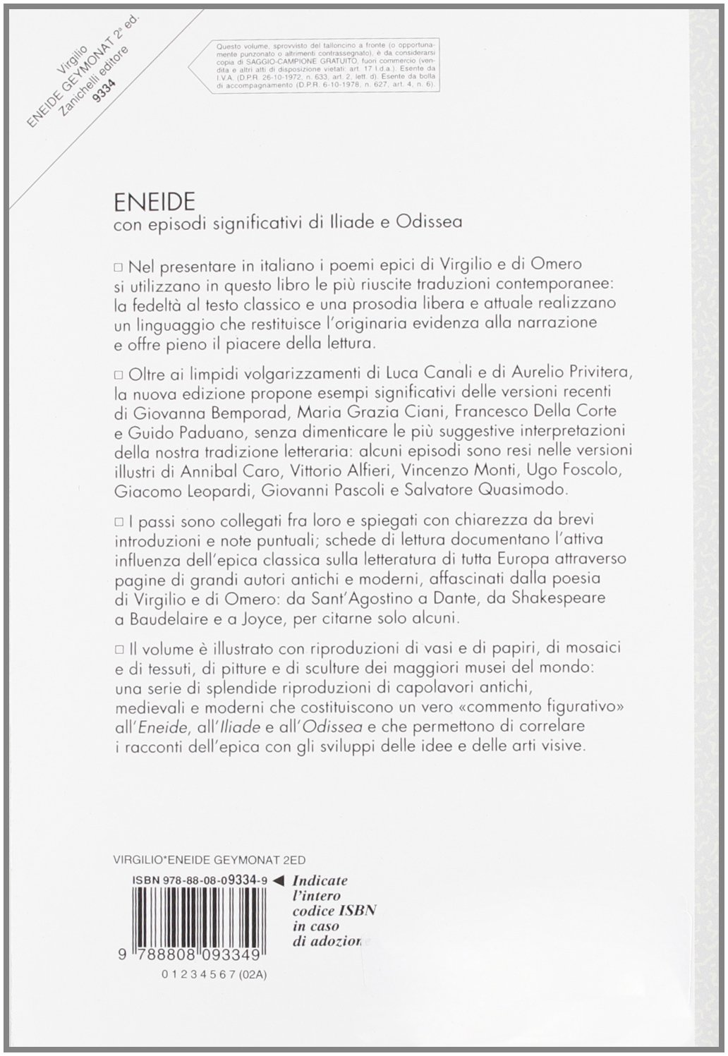Eneide. Con episodi significativi di Iliade e Odissea