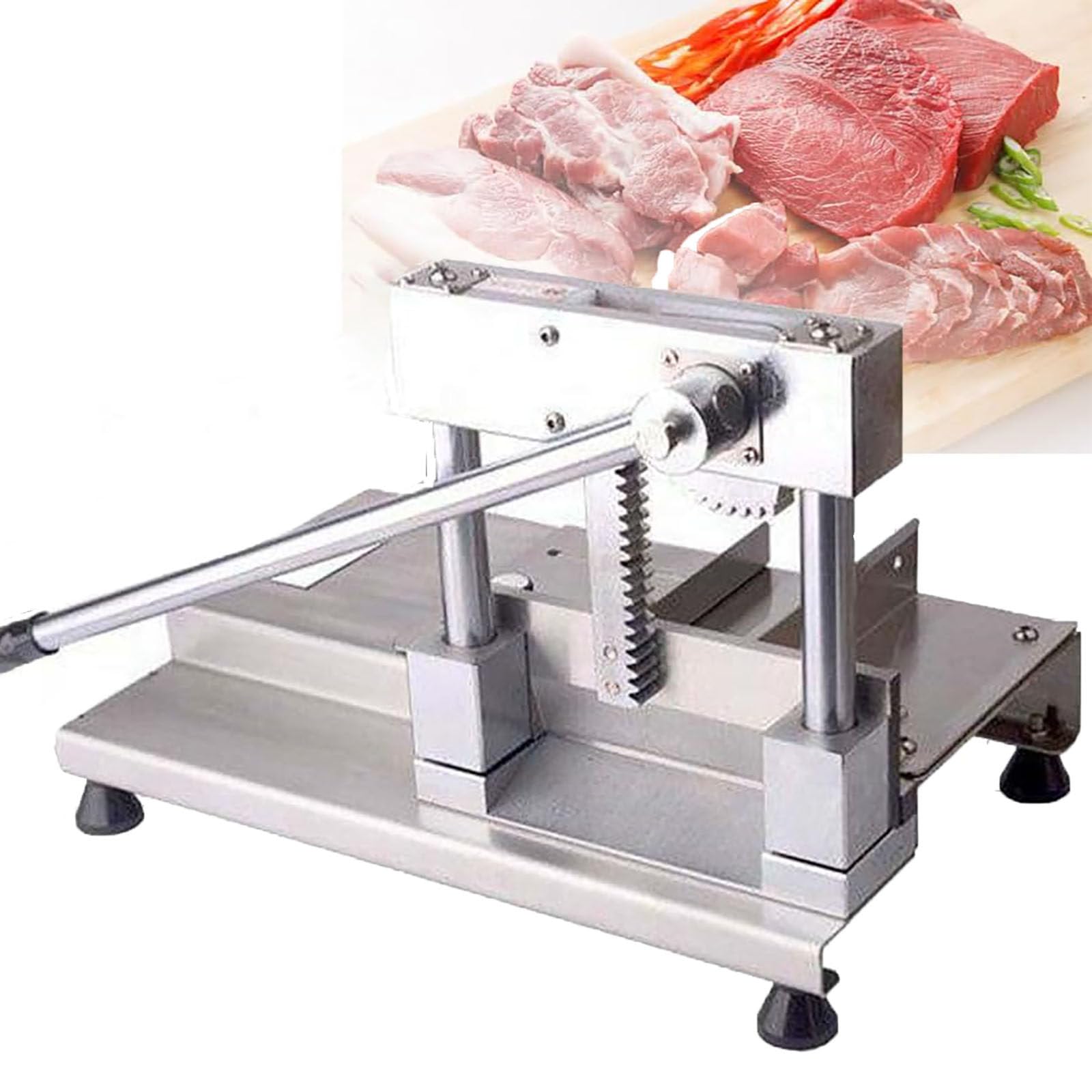 GTHTUHFD Stainless Steel Manual Bone Cutters And Meat Slicer With Spatula For Beef, Pork, Lamb, And Chicken Preparation