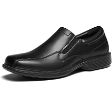 HEEZ Mens Loafers Slip On Dress Shoes Split Leather