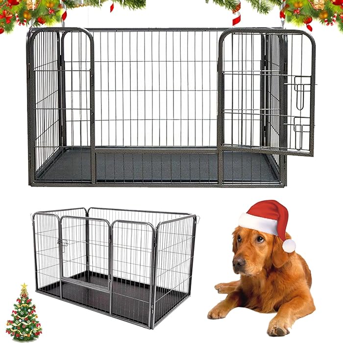 Buy Medium Puppy Playpen Dog Pen Heavy Duty Metal Rabbit Run Enclosure