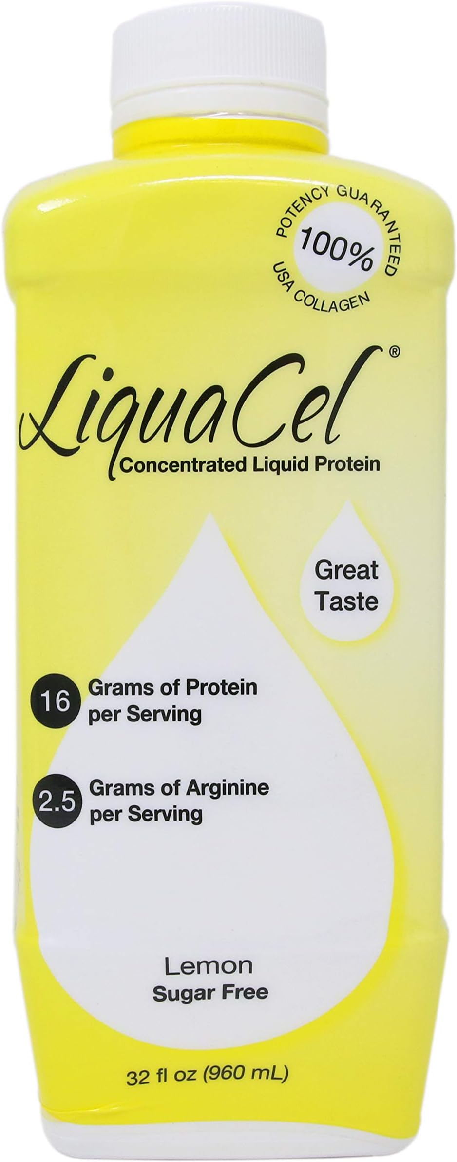 Global Health Products in Global Health Products in Liquacel Liquid Protein Sugar Free Lemonade, Lemonade 32 oz
