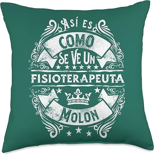 Miniatura 5 de Regalo Original Fisioterapeuta Regalos Accesorios Un Fisioterapeuta Molon Divertido Humor para Hombre Throw Pillow 16x16 Multicolor