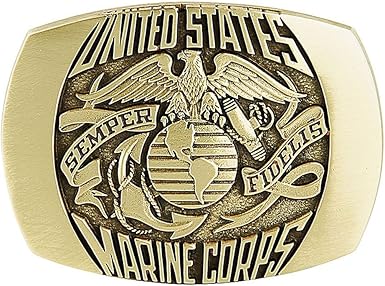 usmc belt buckle