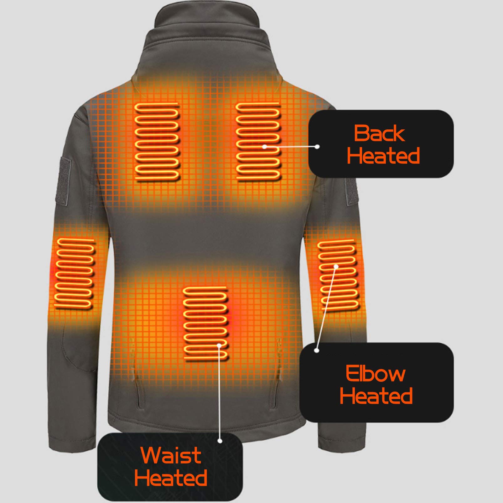 Mineup Verwarmd vest voor dames en heren, elektrisch verwarmd vest met USB, verwarmde gile van polarfleece met 3 warmtestanden, voor outdoor-reizen, fietsen, skiën en andere sporten (XL