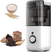300w rice milling machine, automatic rice bran separator with measuring cup, 480ml capacity, 7 gears for precision milling, quick 3-minute rice production for home, farms