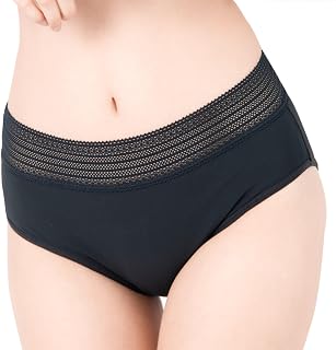 Frande 女士内衣 吸水短裤 棉95% 低温烘干机 30毫升 45毫升 【女性医生监修/日本企划 少舔 普通~特别多的日子可以选择的吸收量】亲肤 大码 简约 全蕾丝 舒适