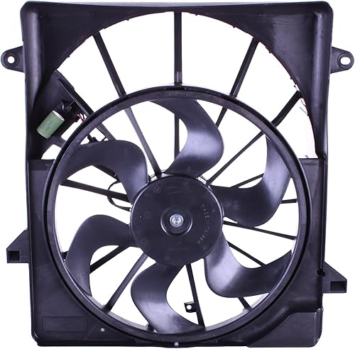 Vista 94 de Ventilador de refrigeración de repuesto para Nissan Versa Sedan 1.6L Auto (4 velocidades) y transmisión manual 2012-2019, Versa Note 1.6L MT