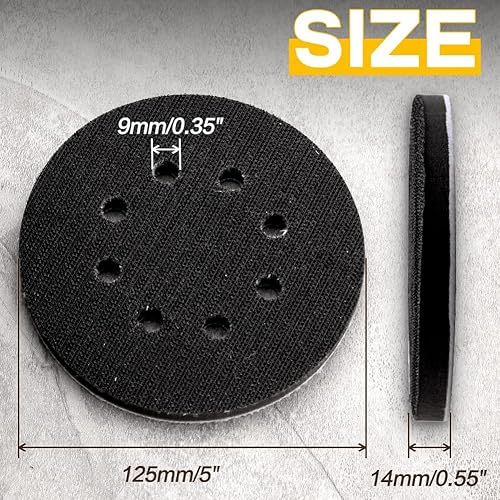 Miniatura 19 de SPEEDWOX Almohadilla de esponja suave de 2 pulgadas con gancho y bucle, paquete de 5 almohadillas de espuma suave, esponja de lijado, almohadilla