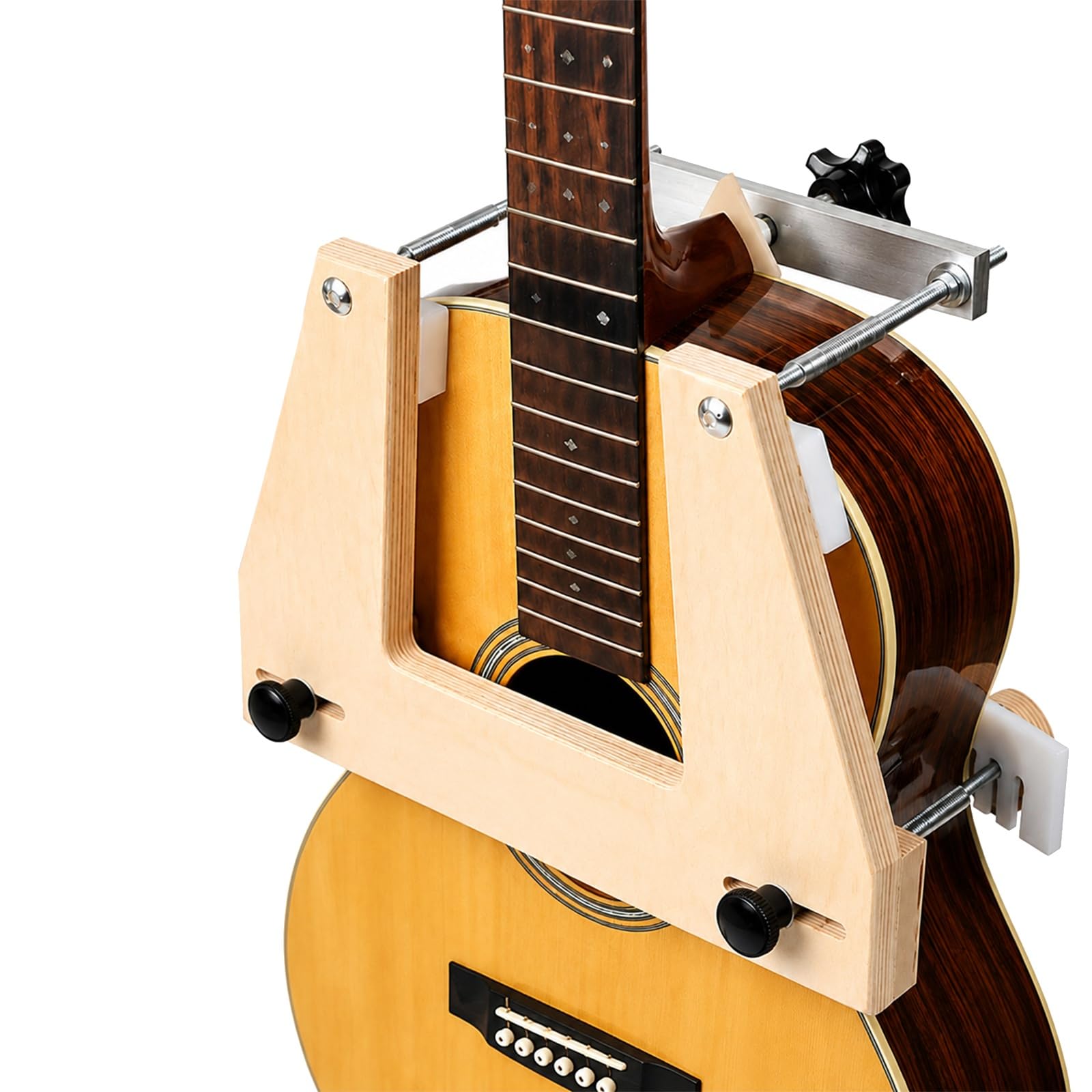 Zestaw narzędzi do demontażu gryfów gitarowych, regulowana siła zacisku | Narzędzie do resetowania gryfów, pręty ze stali nierdzewnej, separacja i reset gitar, dla muzyków i lutników