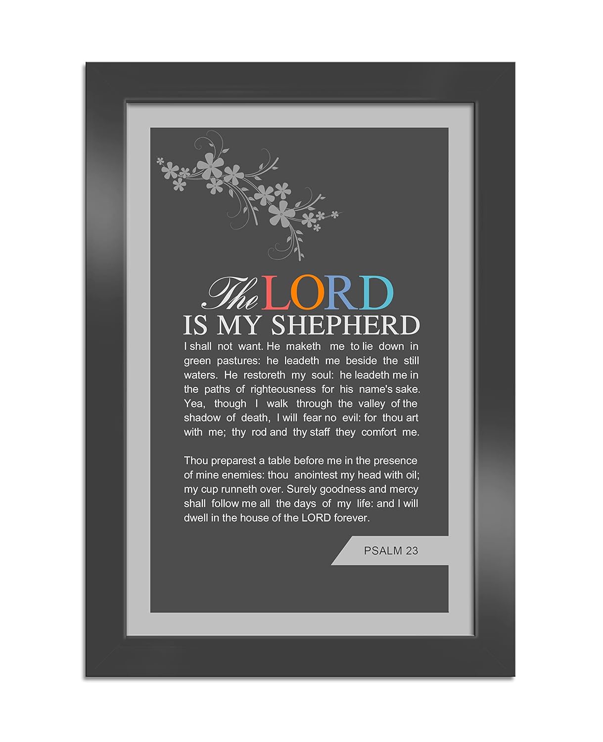 Elben Creatives Bible Verse Wall FrameThe Lord is My Shepherd I Shall