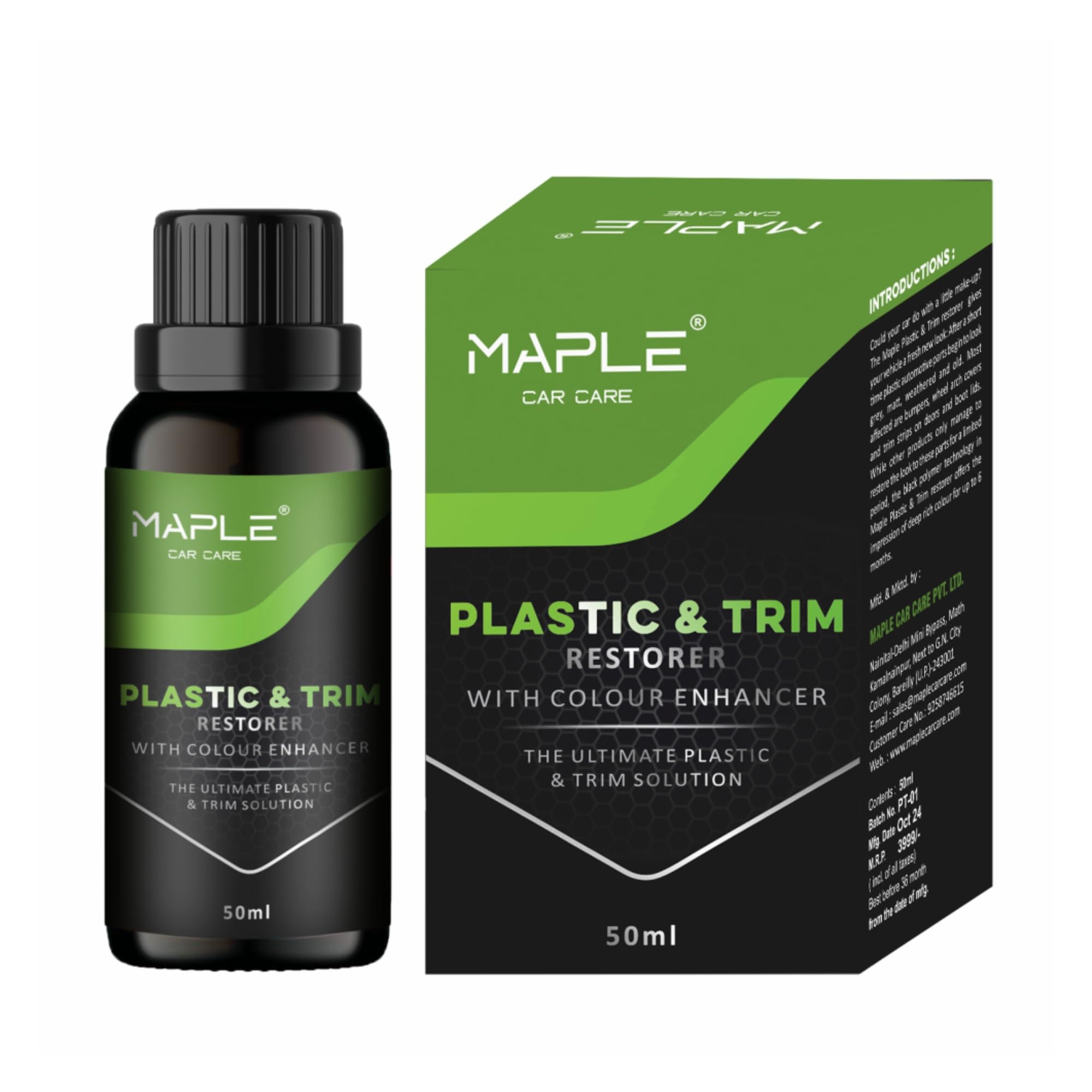 Maple Plastic Restorer – Easy-to-Use Auto Detailing Solution for Faded Plastic Trim and Bumpers with Durable Lasting Shine-image-49