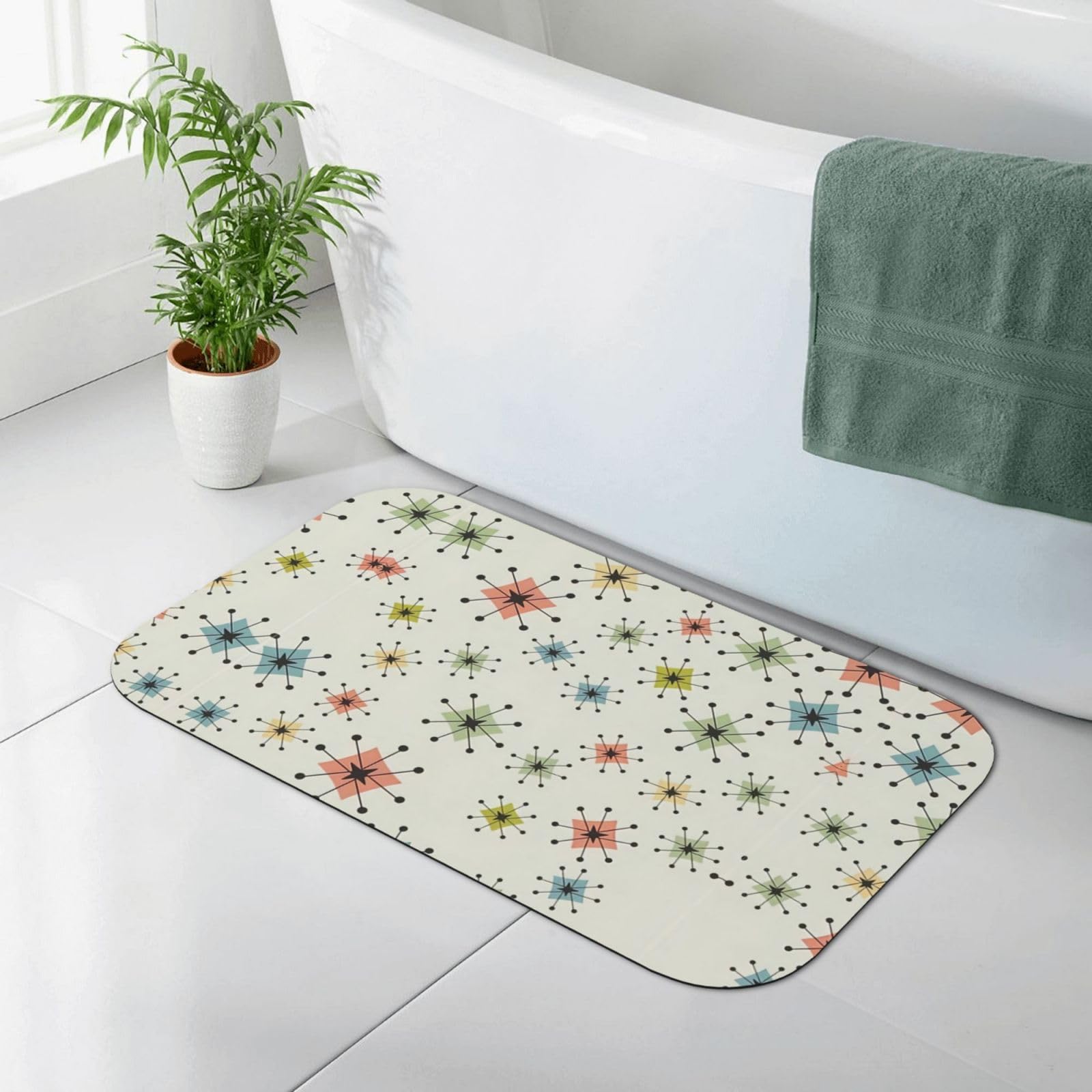 Tapis de bain en terre de diatomée pour sortie de douche moderne et sécurisée