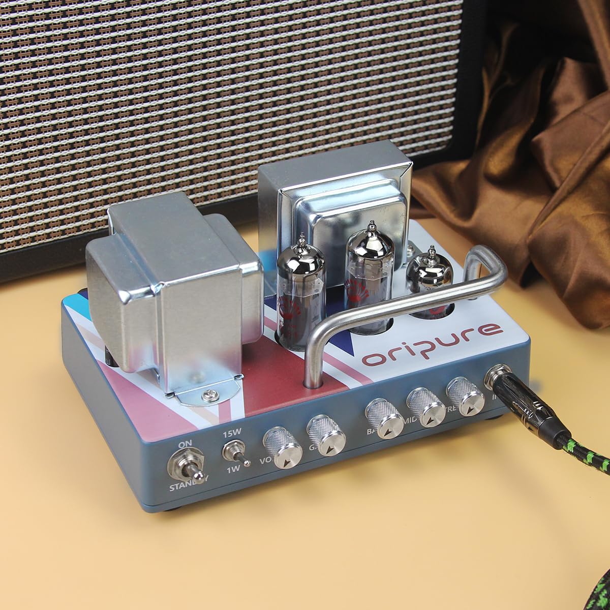 OriPure OA-H15 15W Amplificatore per chitarra interamente a valvole, amplificatore per chitarra fatto a mano, con spina UE