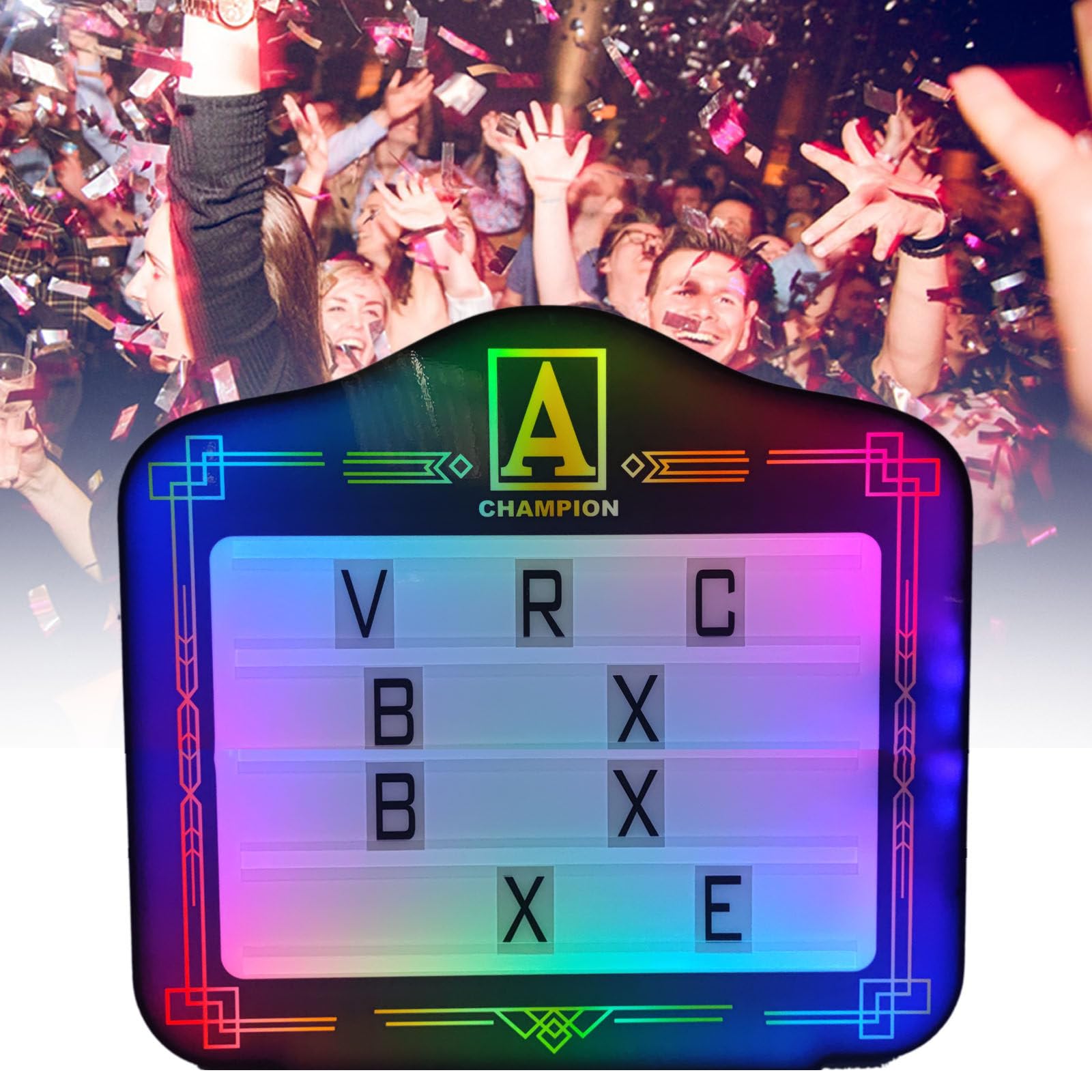 Letrero LED de mano para lugares de lujo, cartelera personalizable de 4 líneas para clubes nocturnos, fiestas, bares, exhibición de presentación de servicio VIP que cambia de color
