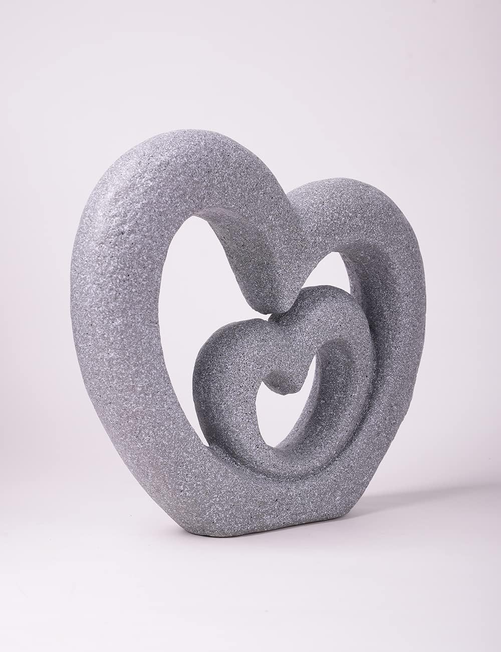 HAUCOZE Heart Decor Figurine Love Gifts Statue Modern Arts Sculpture Polyresin 13.8inch - Image 7