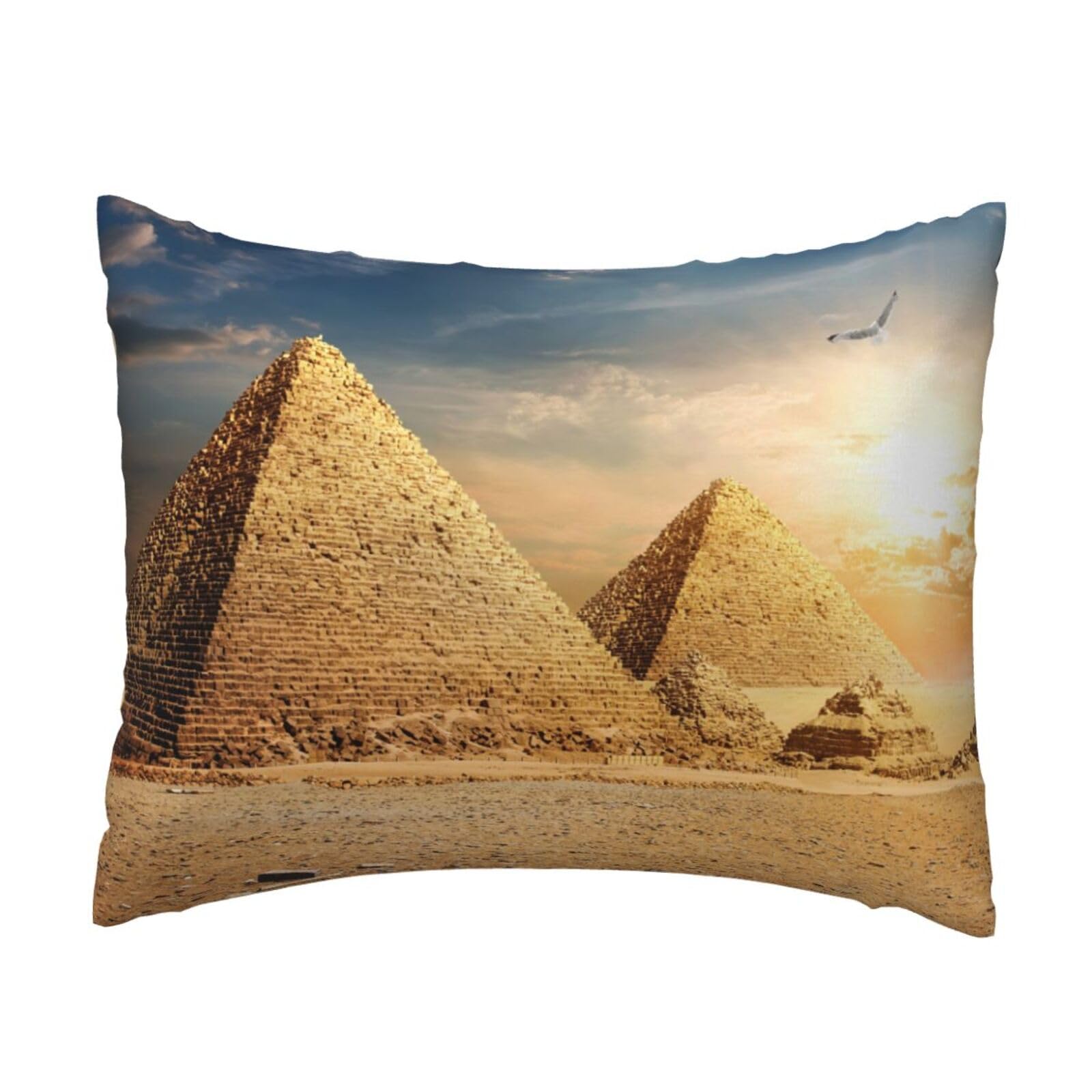 YFSGDLBN Egyptian Pyramid in Desert printed Pillow Case 20x26in decorative Cushion Cover pillowcase