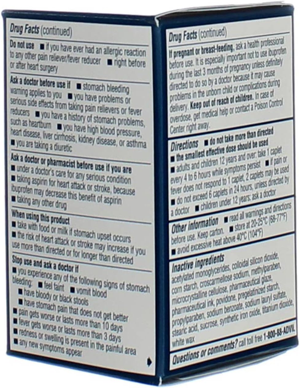 Advil Caplets 50 Ct (12 Pack)
