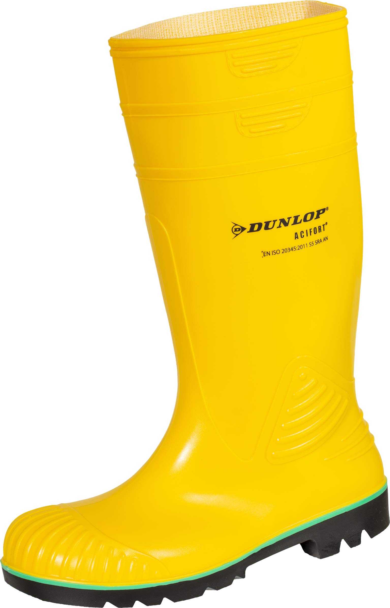 Dunlop Acifort Heavy Duty, pełne bezpieczeństwo, żółty, rozmiar 45