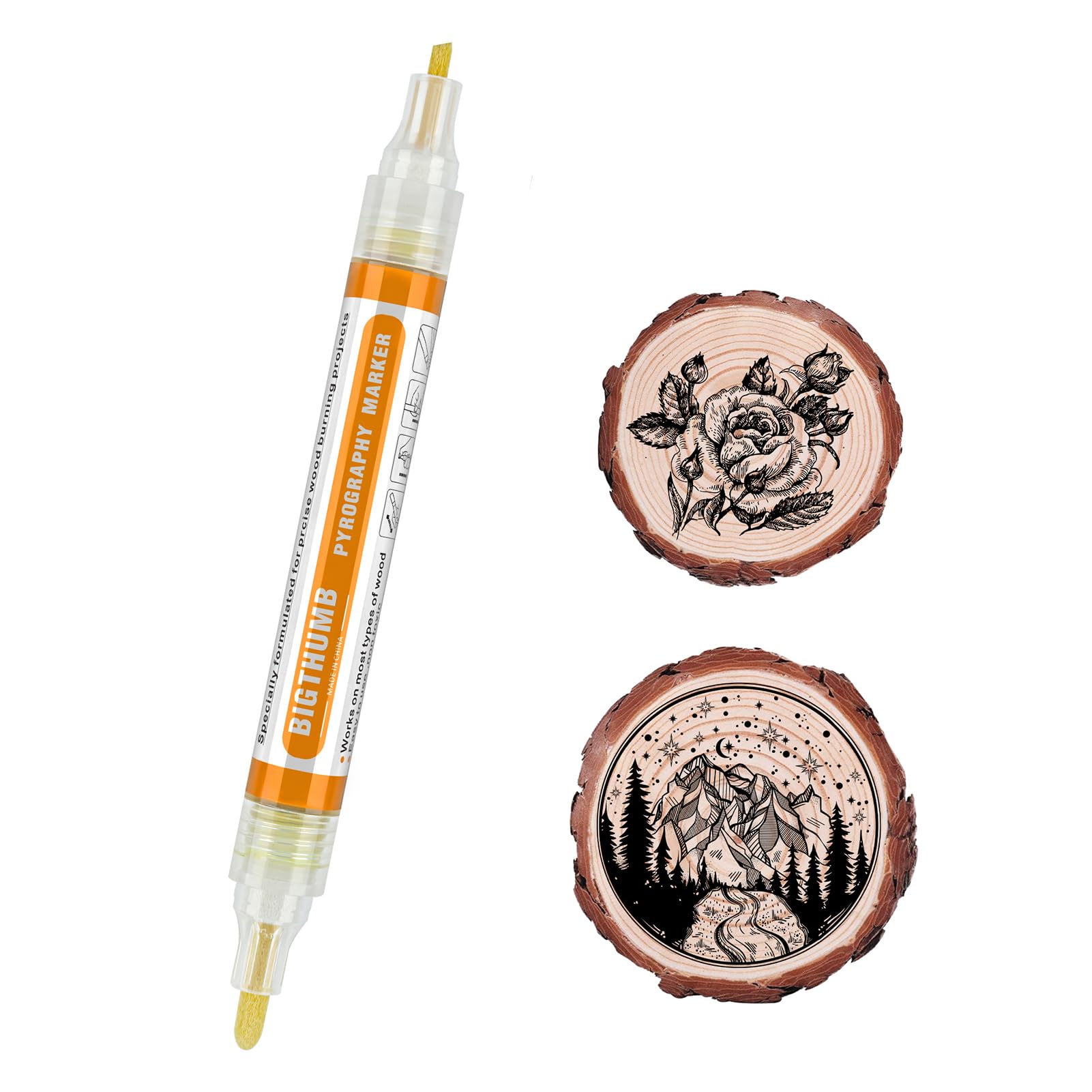 Wood Burning Marker Pens - Scorch Pens For Wood Pyrography & Drawing