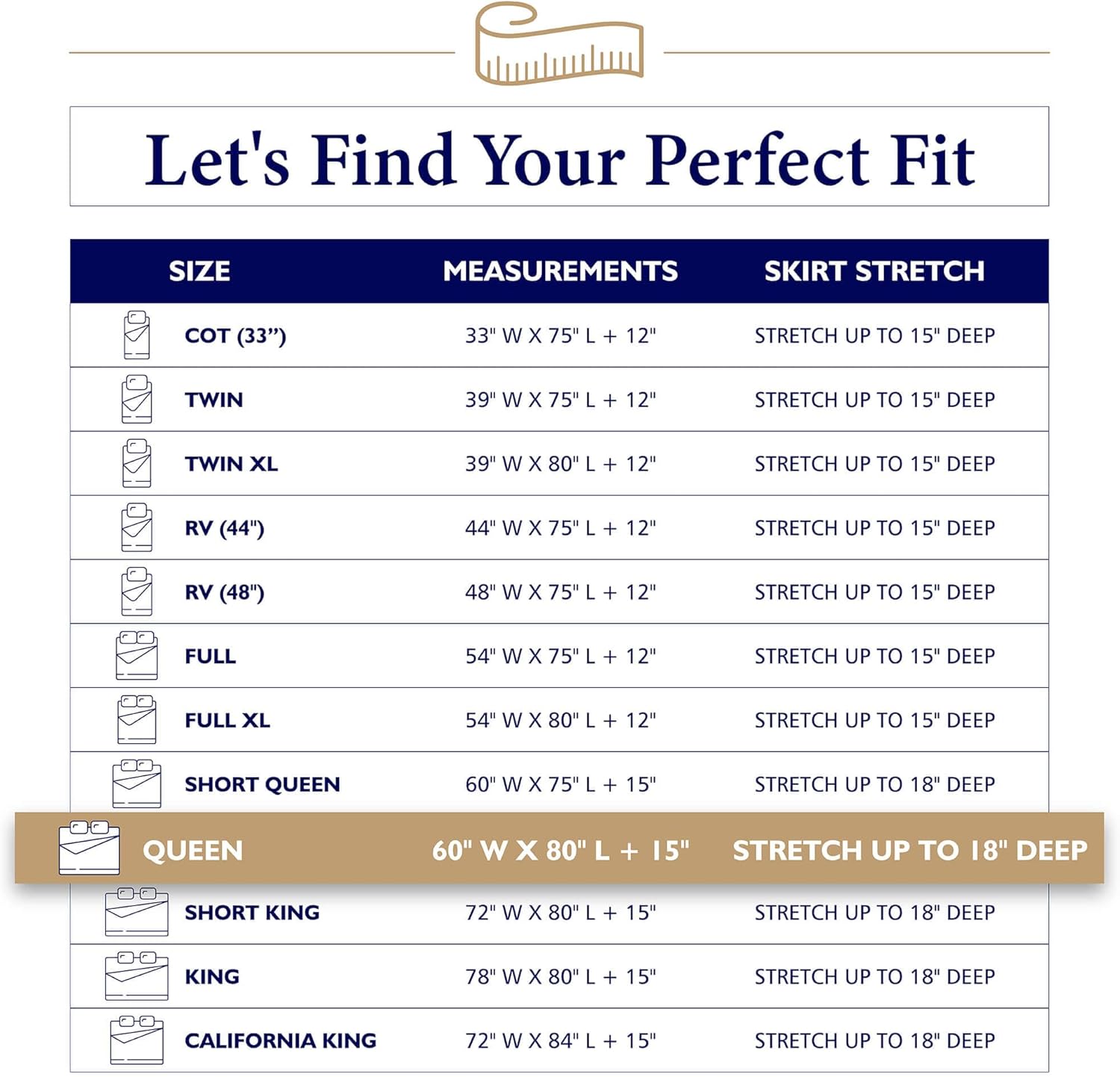 The Grand Hotel Collection Queen Size Mattress Pad - Thin, Lightweight, and Breathable Mattress Pad - Ideal for Hot Sleepers & Plush Mattresses - Deep Pocket Fits up to 18" - Easy to Wash (60 X 80)