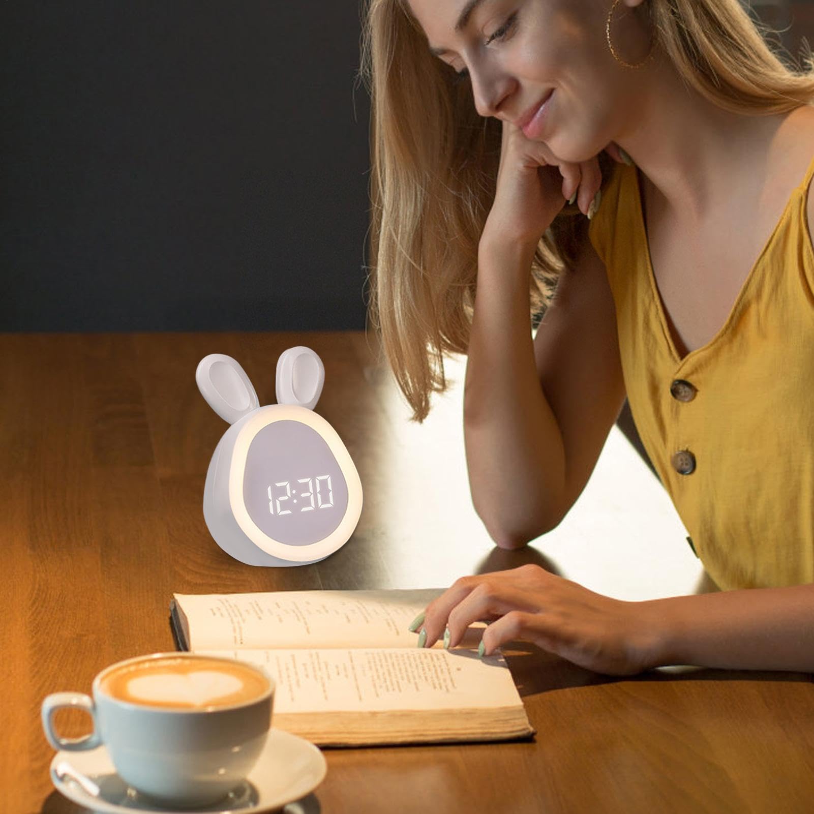 Wecker für Kinder, süßer Wecker - Kinderuhren für Schlafzimmer,Nachtlichtuhr für Kleinkinder, Digitaluhren für Schlafzimmer, USB-Aufladung für Schlafzimmer, Nachttisch