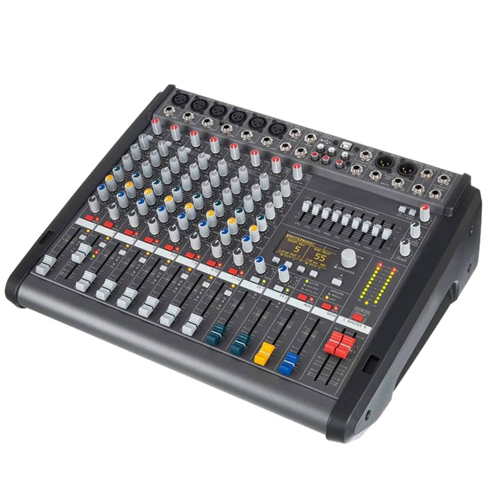 Mixer Audio, Console mixer audio di potenza 1:1 Powermate PM600-3 2 * 1000 W 4Ω Mixing alimentato professionale 6 + 2 canali for palco professionale DJ