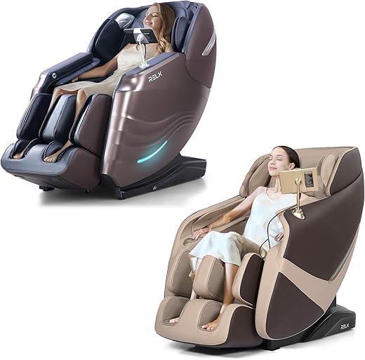 RELX Massage Chair Full Body Zero Gravity SL-Track Shiatsu Massage Chair 12...