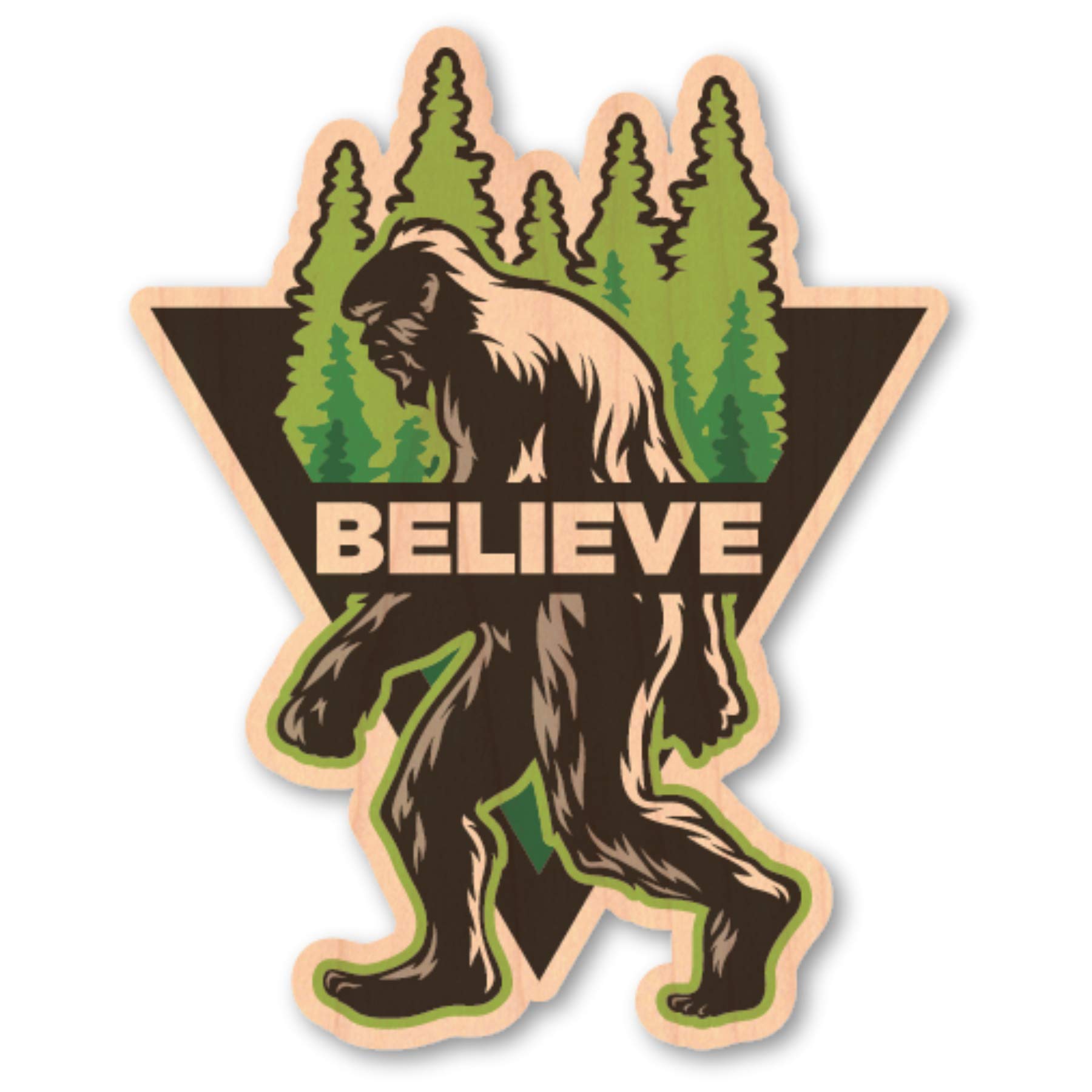 Buy Bigfoot Believer Aesthetic Sticker, Cute Waterproof Stickers for
