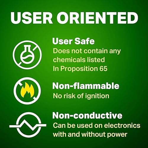 Vista 4 de Aerosol limpiador electrónico no inflamable de contacto - Limpia de forma segura Joycons, computadoras, PCB y más - Elimina el polvo, la suciedad