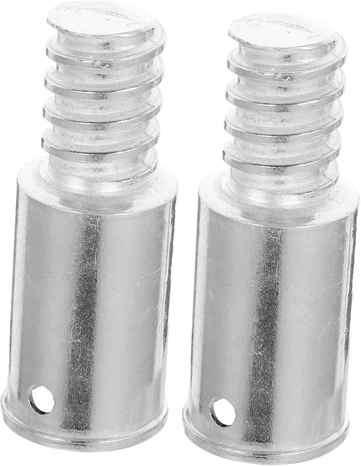 6pcs Replacement Extension Poles Threaded Tips Broom Handle Adaptors for Household Commercial Cleaning Compatible American Style Metal Rods