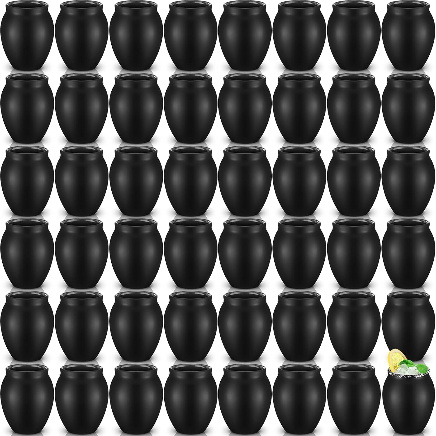 Gejoy 48 Pcs Cantaritos de Barro 3oz Mini Mexican Clay Shot Glasses for Tequila, Margaritas, Mojitos Handmade Pottery Cups for Taco Tuesday Fiesta Bar Party Decor(48 Pcs)