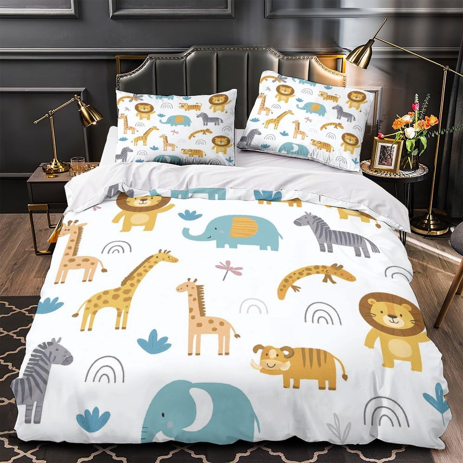 Linge de lit safari pour décorer la chambre d'enfant avec style