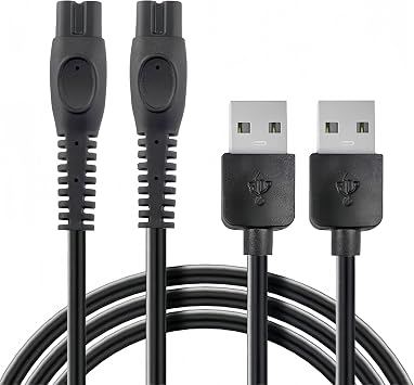 USB Charger Cable for Philips Sonicare One Rechargeable Toothbrush, 2 Pack