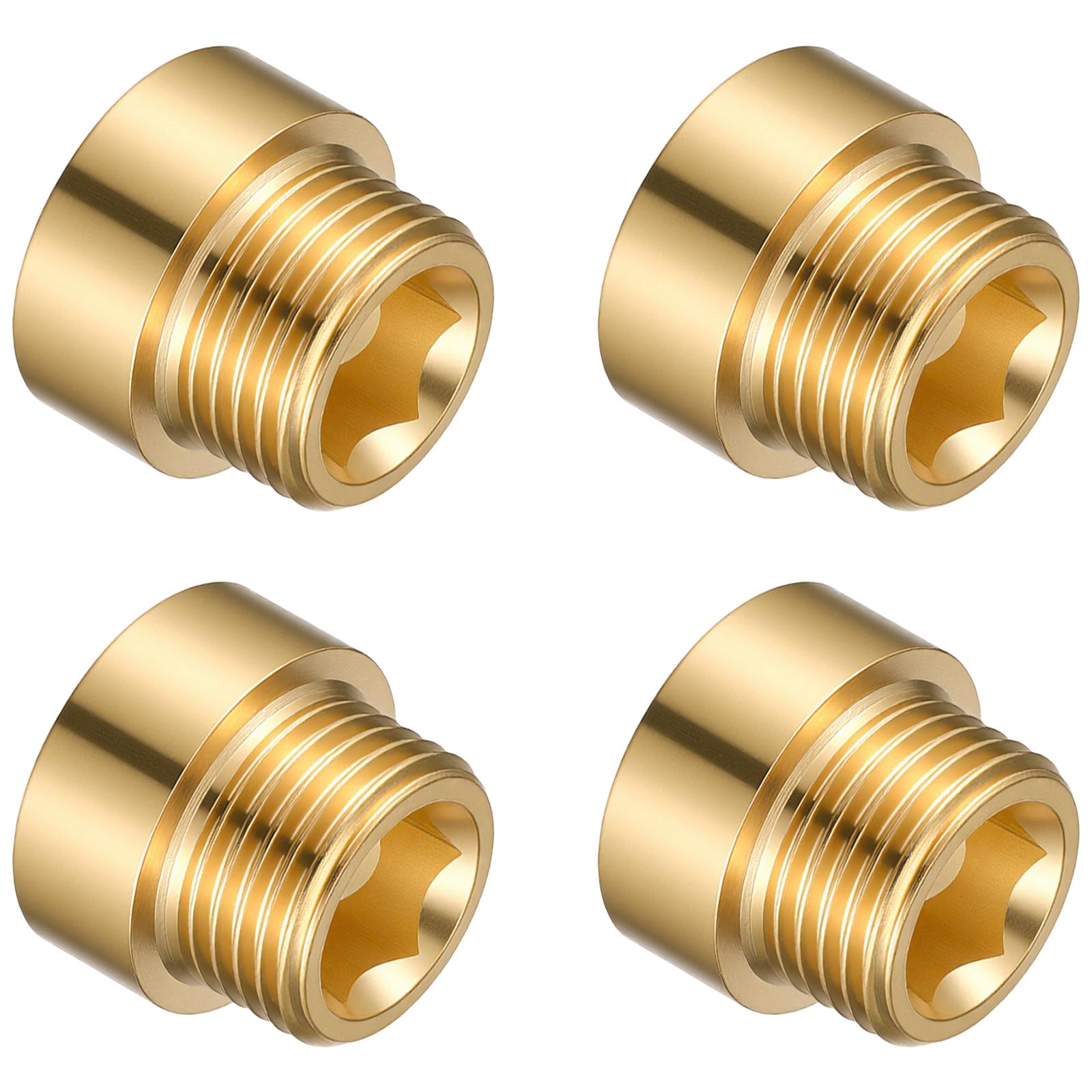 Rallonge de robinet 1/2 laiton G1/2 10mm lot de 4 pour plomberie