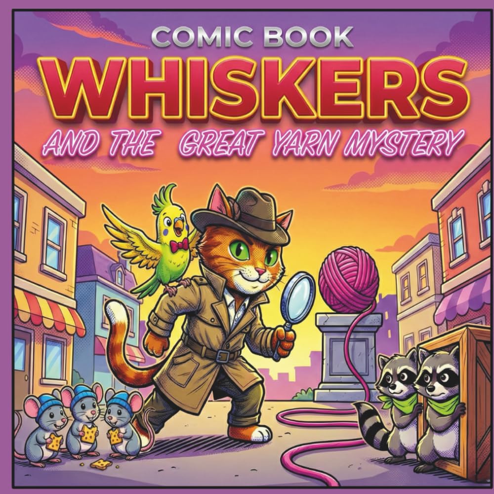 Whiskers and the Great Yarn Mystery: Unravel the Mystery of the Century in Pawprint City!