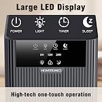 81 OZ Déshumidificateurs pour la maison, 2.4L Réservoir d'eau, affichage visible 10-Color LED Lumière, 8/12/24 heure minuterie,44dB Déshumidificateur portable pour chambre,RV,Salle de bains