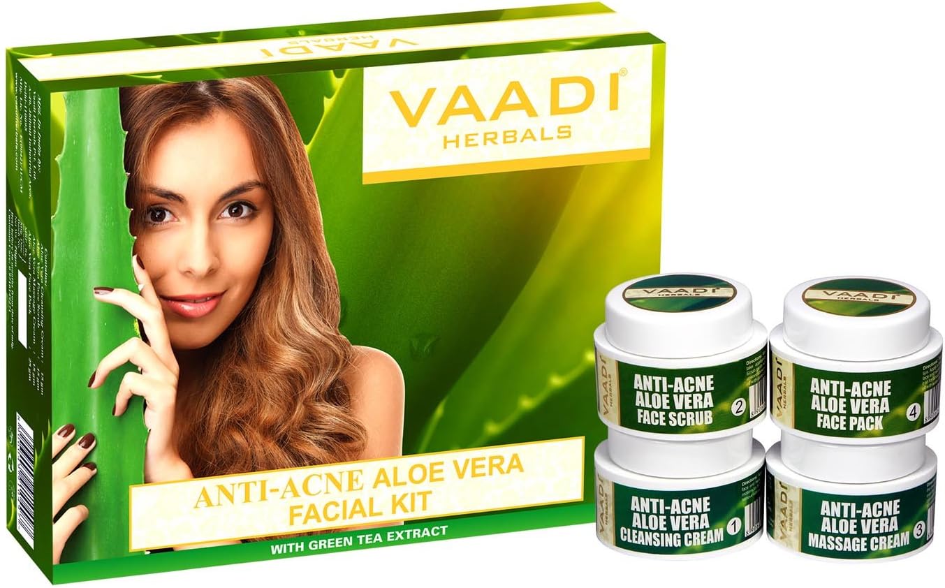 Vaadi Herbals Aloe Vera Facial Kit - 70gm (Both For Men And Women), 3 Ounce - Image 3
