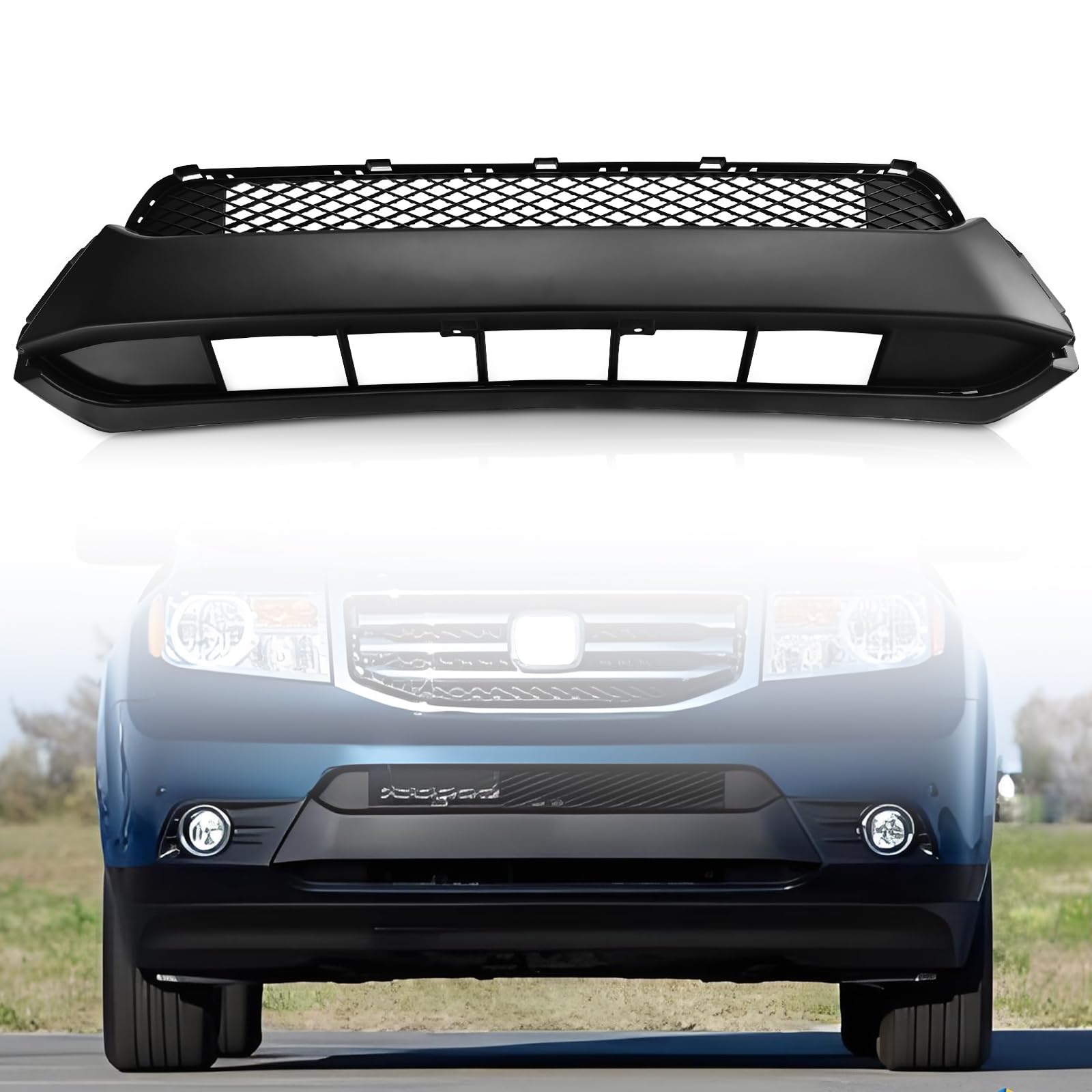 Kspeed Front Front Bumper Black Lower Mesh Grille Fit 2012 2013 2014 2015 For Honda Pilot Front Grill Guard Replacement Part 71103-SZAA50