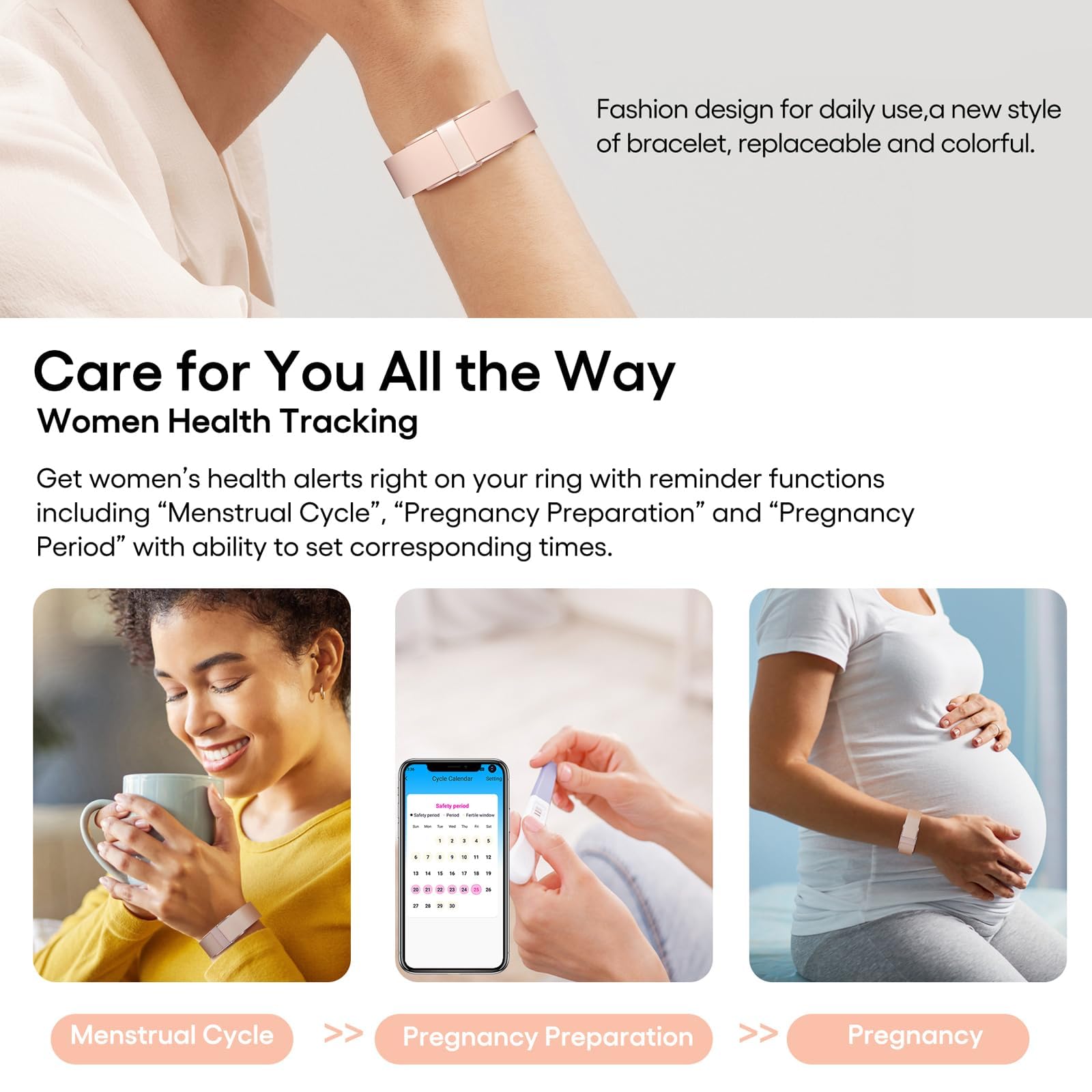 findtime Fitness Tracker Podómetro pulsera sin pantalla, monitor de frecuencia cardíaca, presión arterial, monitor de sueño, 50+ modos deportivos, contador de calorías, IP68, resistente al agua, reloj