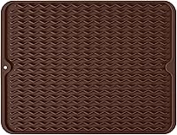 Vista 29 de Tapete de silicona para secado de platos para múltiples usos, fácil de limpiar, ecológico, tapete escurridor de platos resistente al calor