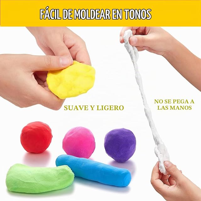 Foto 3 de 7 de Arcilla Polimerica Secado al Aire,36 Colores Conjunto de Arcilla Polimérica-Plastilina Para Modelar de Secado…