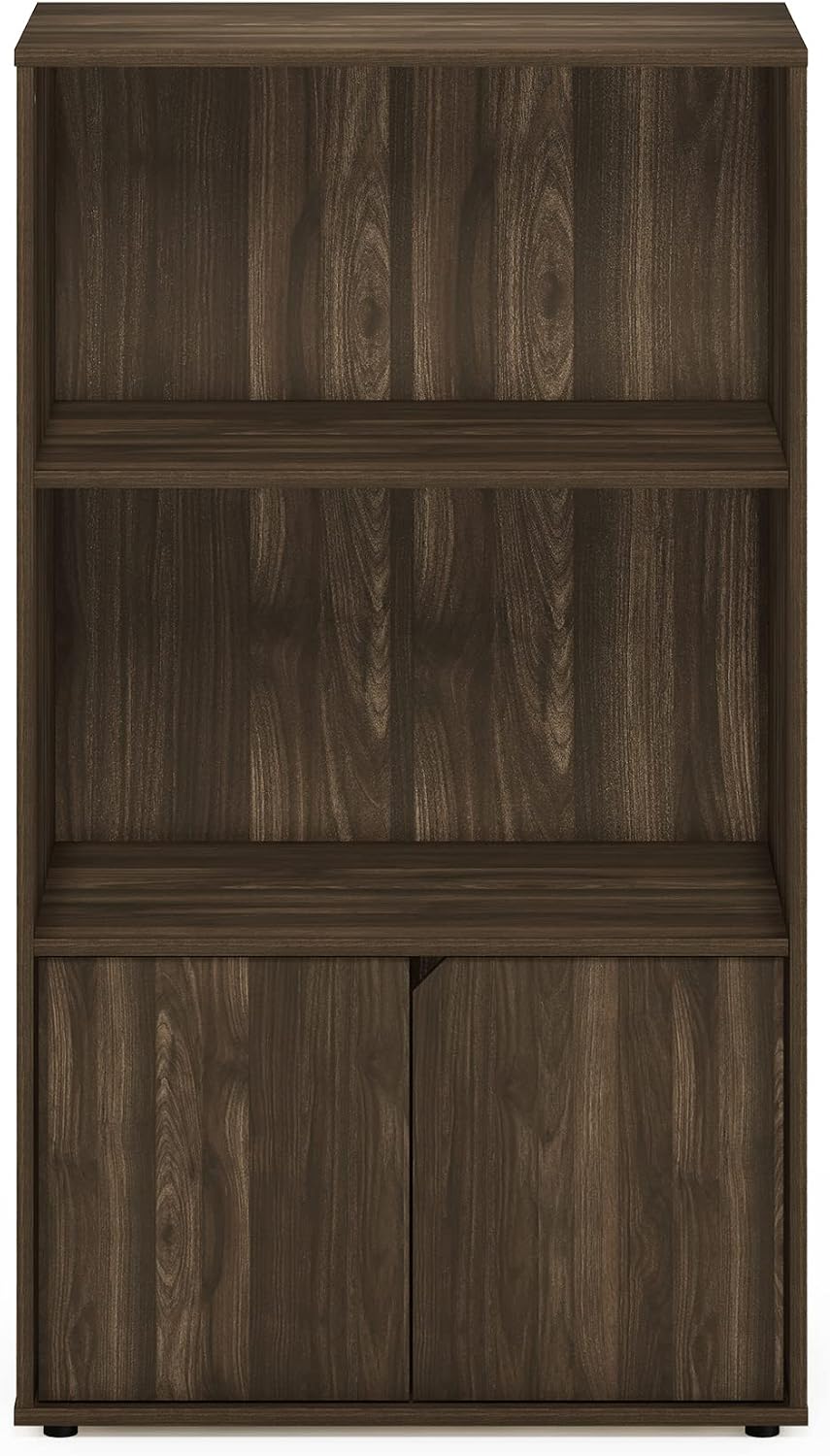Furinno Jaya Kitchen Storage Shelf with Cabinet, Columbia Walnut