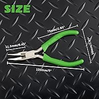Vista 6 de SPEEDWOX Mini Alicates de Punta Curva con Mandíbula Serrada y Cortador de Cadena - Alicates de Punta Larga de 5 Pulgadas para Manualidades