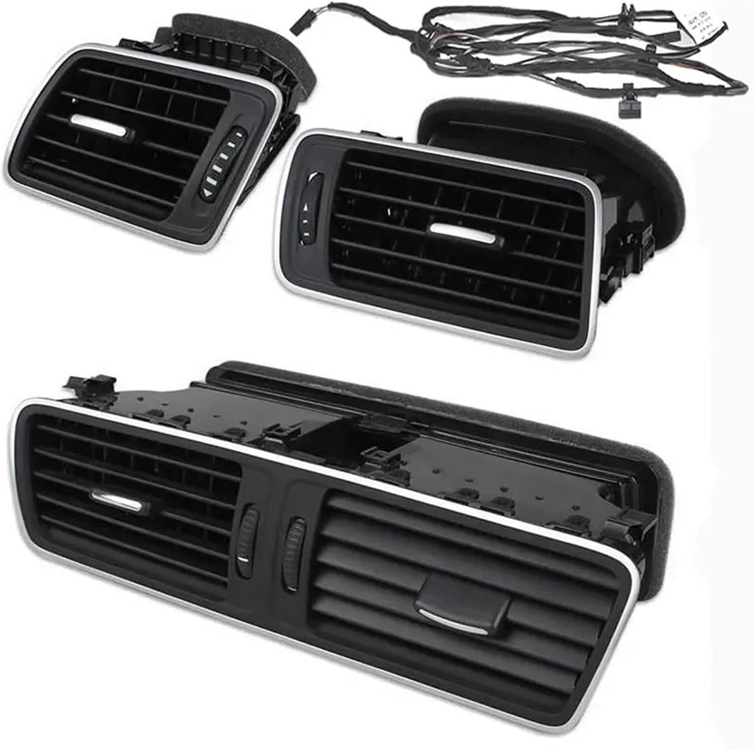 Car Center Console Air Condition Vents Wiring Harness Compatible for Vw Passat B6 B7 CC R36 3AB 819 701 A 3AB 819 702 A 3AD 819 728 A(in The Middle)