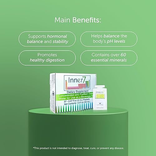 Miniatura 4 de Sanki Global Inner7 Suplementos dietéticos, producto japonés para equilibrio de pH con agua purificada del mar, principal 1.8 fl oz (1.8 fl oz), 27