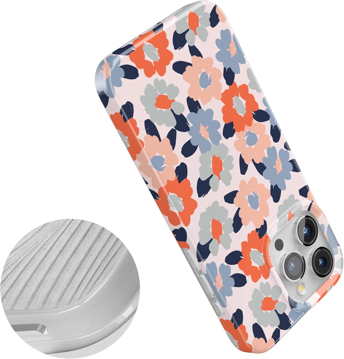 Casely iPhone 14 Pro Max Case | Field of Flowers | Pastel Floral | Compatible with MagSafe | Classic Ultra Slim Design