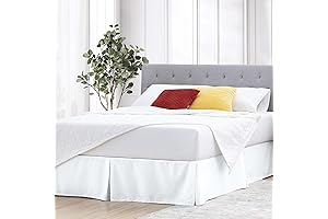 King Bed Skirt 12 Inch Pleated Drop