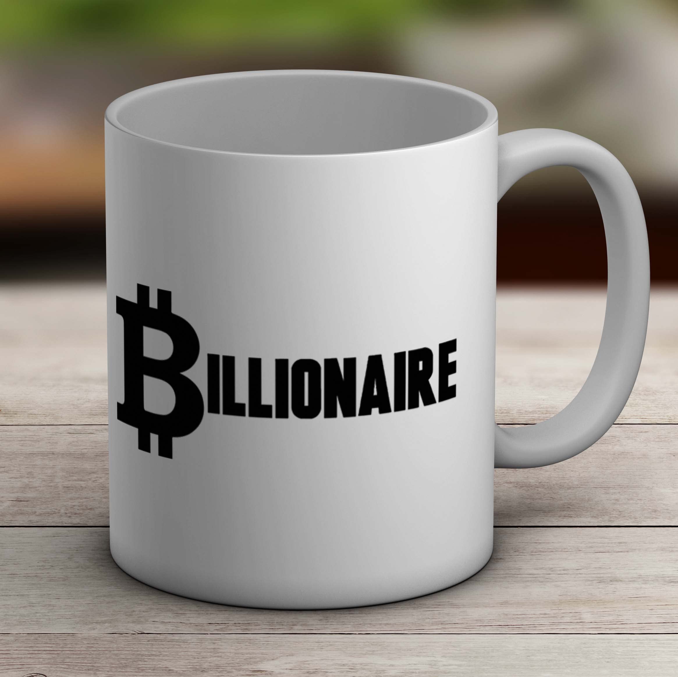 Shopagift Bitcoin Billionaire - Taza grande blanca de 325 ml : Amazon.es:  Hogar y cocina