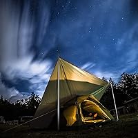 Vista 6 de SAN LIKE Tent Pole Telescopic Adjustable tarp Poles for Camping Canopy Awning Shelter Backpacking Hiking -(Adjustable Length - Steel)